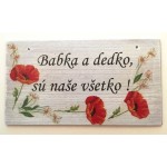 Tabuľka -Babka a dedko...